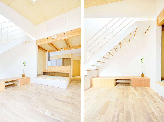 無垢塗装のフローリング