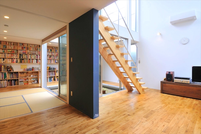 和室図書館のあるLDK