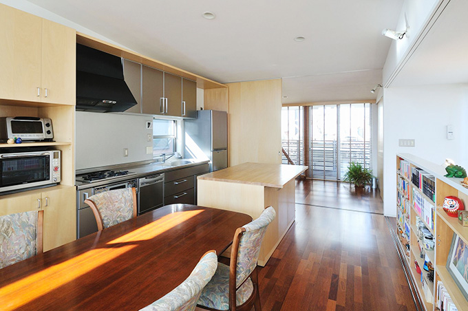 2階LDK北側を見る