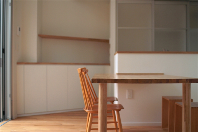 角度のある収納