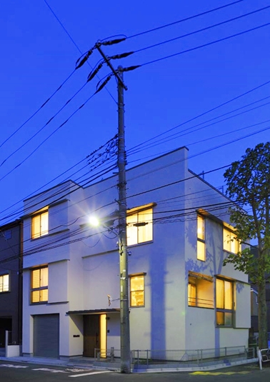 東小岩の家　夜景