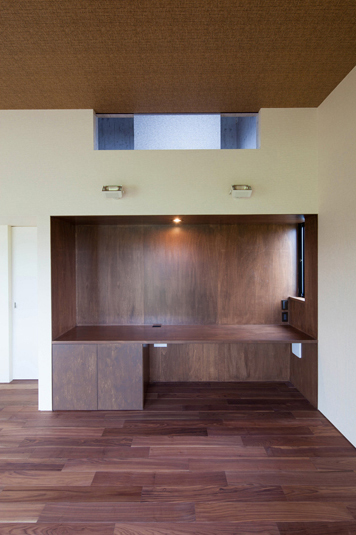 リビングの一画にあるワークスペース