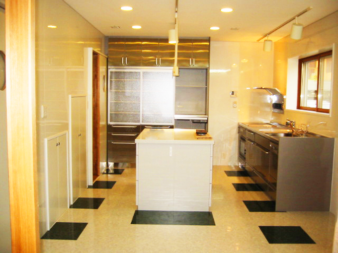 個性的なキッチン