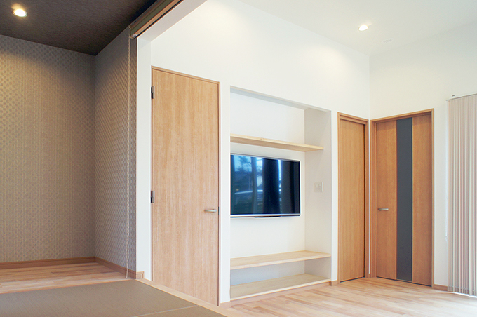 動線が集まるリビング