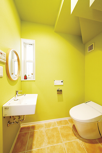 北欧スタイルのトイレスペース