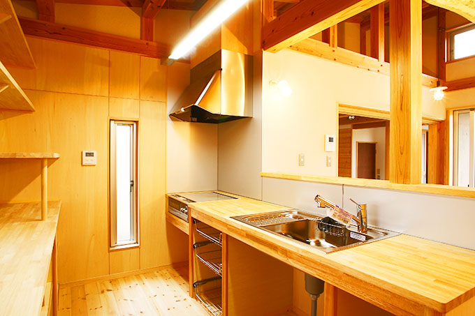 作り付けのキッチン