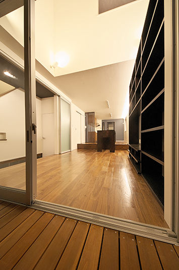 ウッドできからLDKを眺める