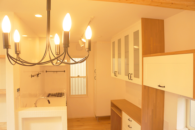 暖かな雰囲気のキッチン