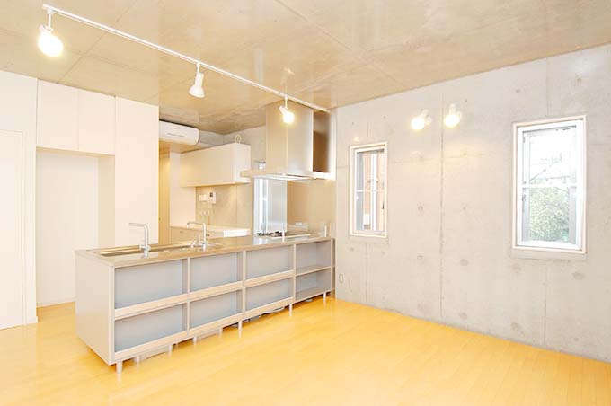 コンクリート打ちっ放しの壁面