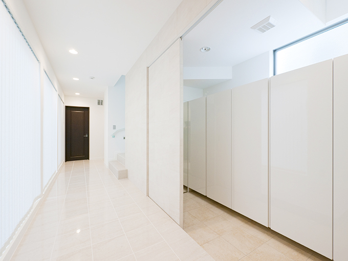 開閉自在の廊下脇スペース