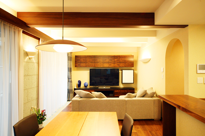 ダイニングキッチンからの眺め