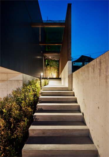 アプローチの風景