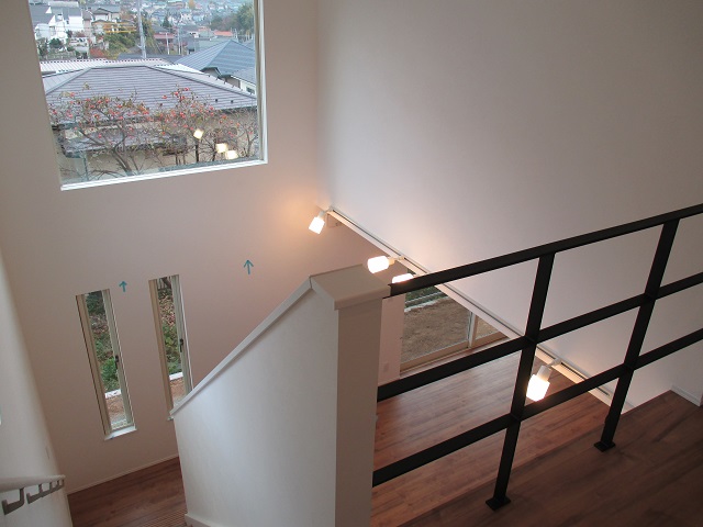 リビングの吹き抜け