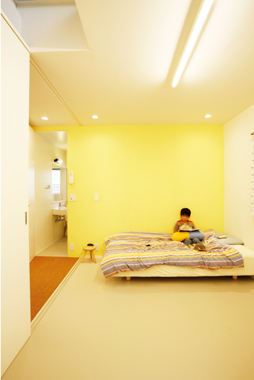 間仕切りで個室化を防止する子ども部屋