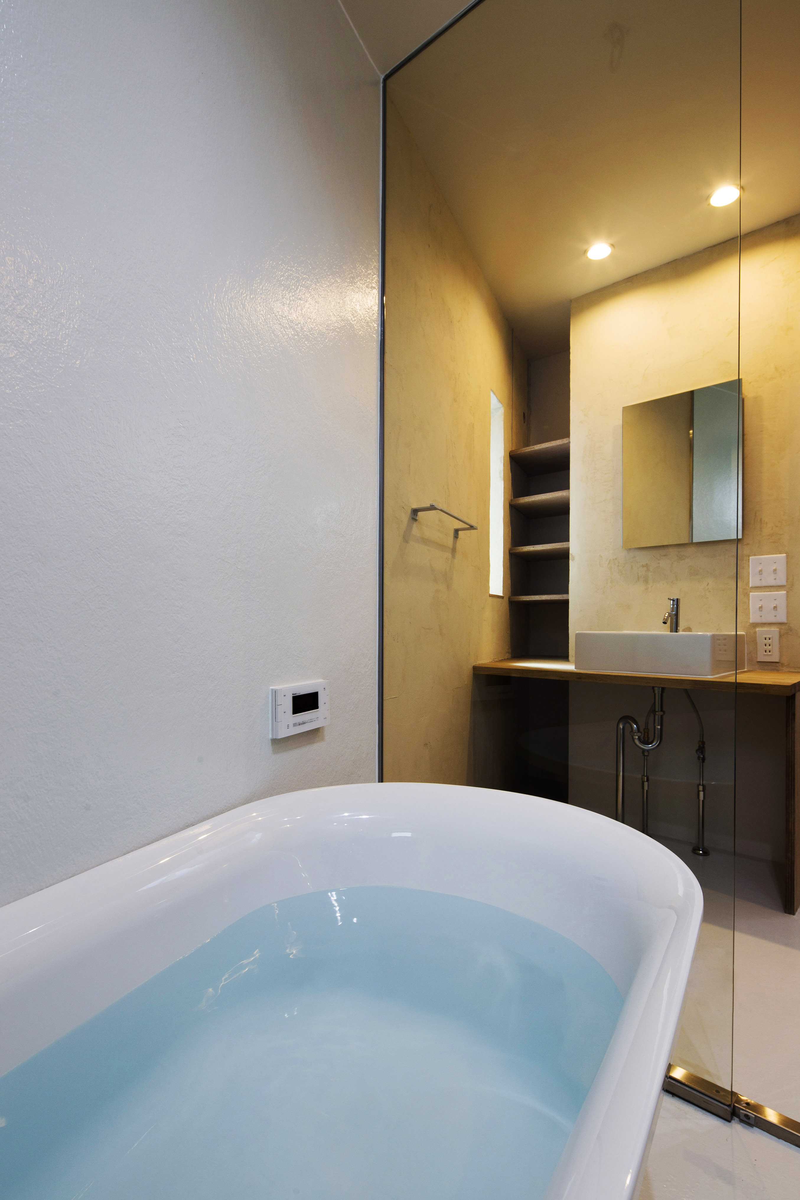 洗練されたバスルーム