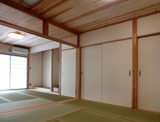 ３室和室テイストで繋がる