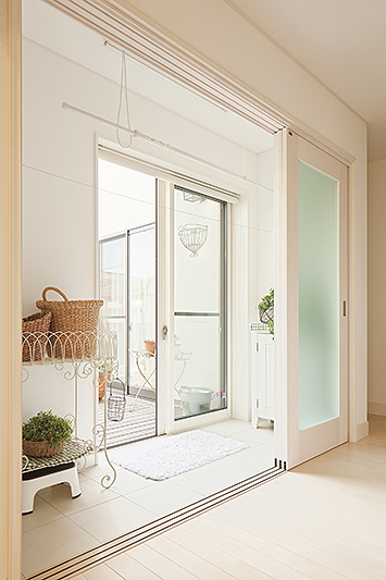 部屋干しを想定したドライルーム