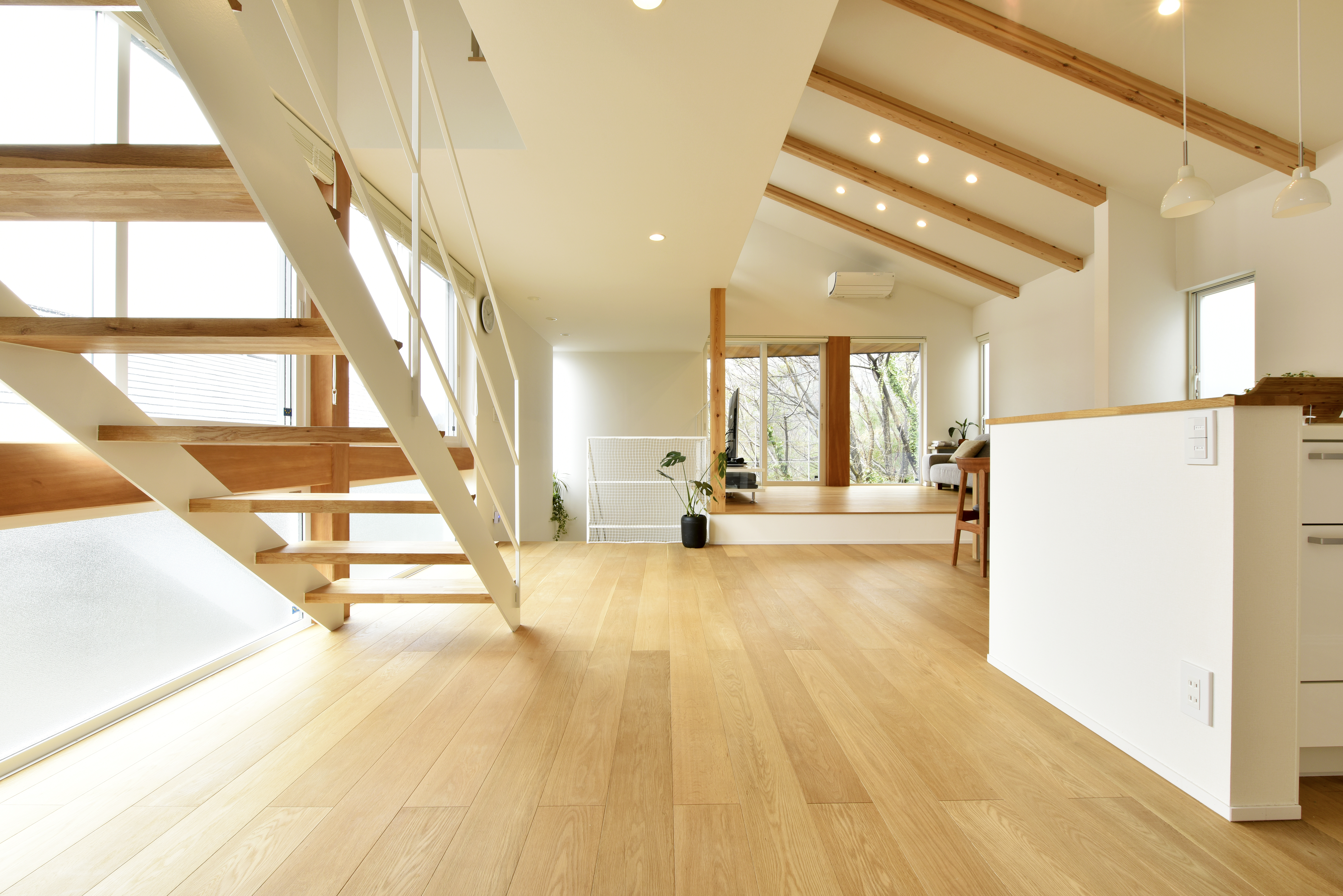 東側からLDKを見渡す