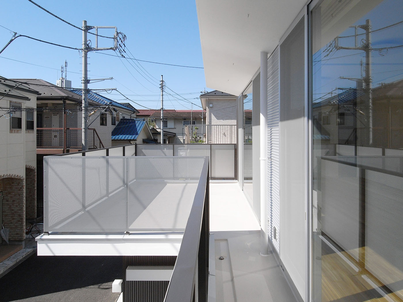 広いバルコニー