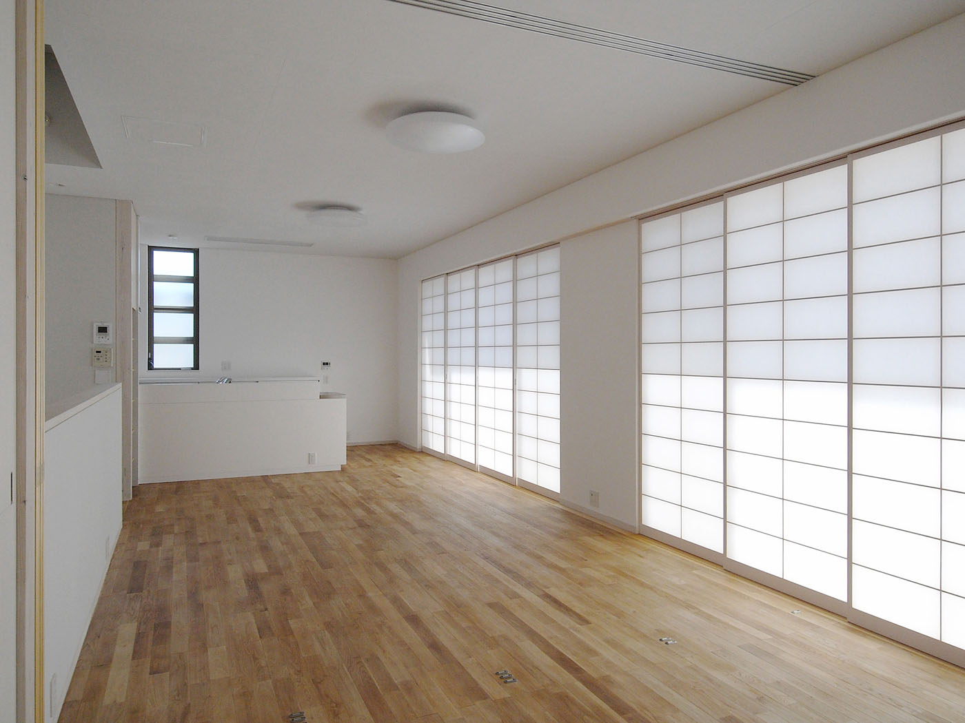 太鼓張り障子を用いたリビング