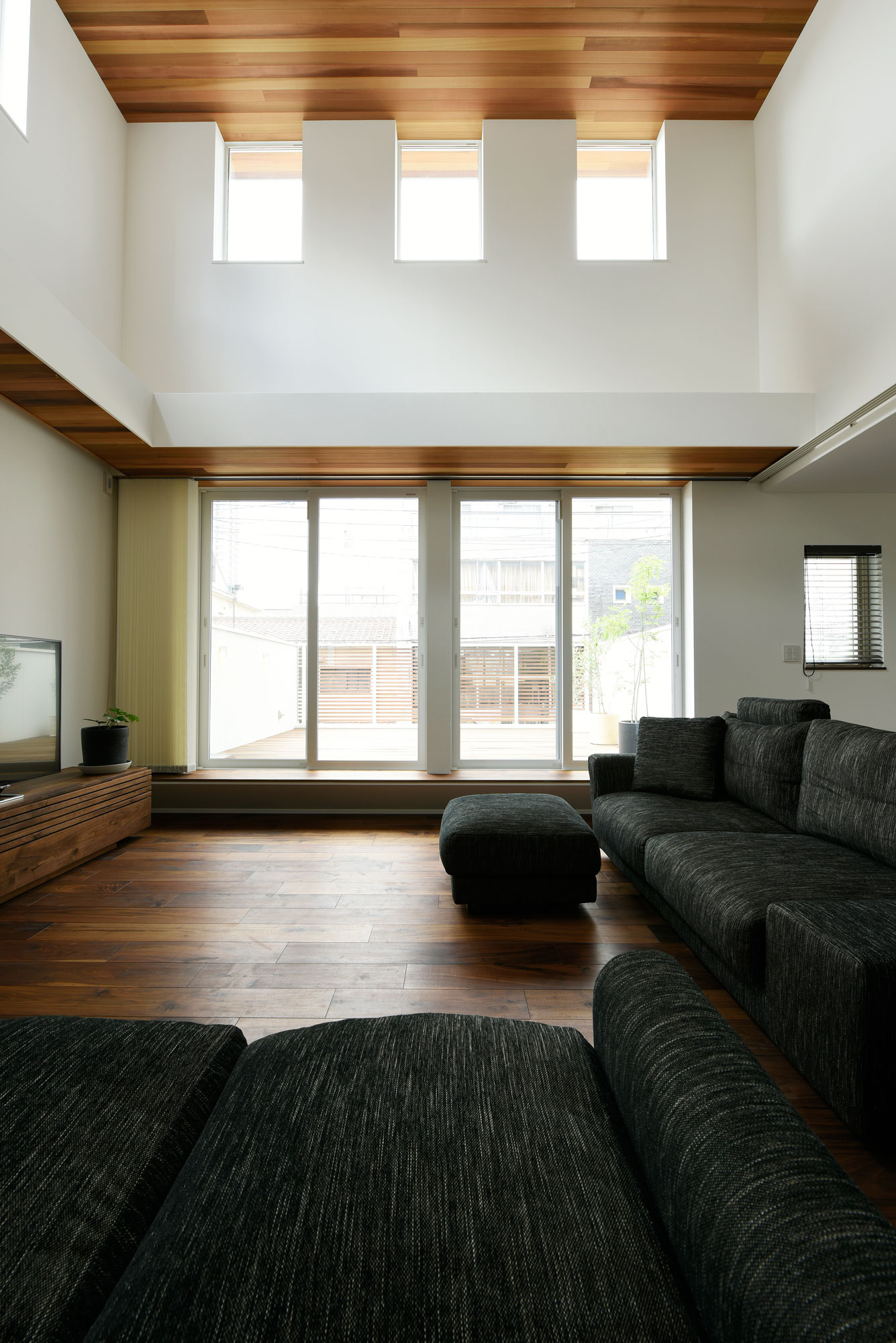 吹き抜けに設けたハイサイドライト