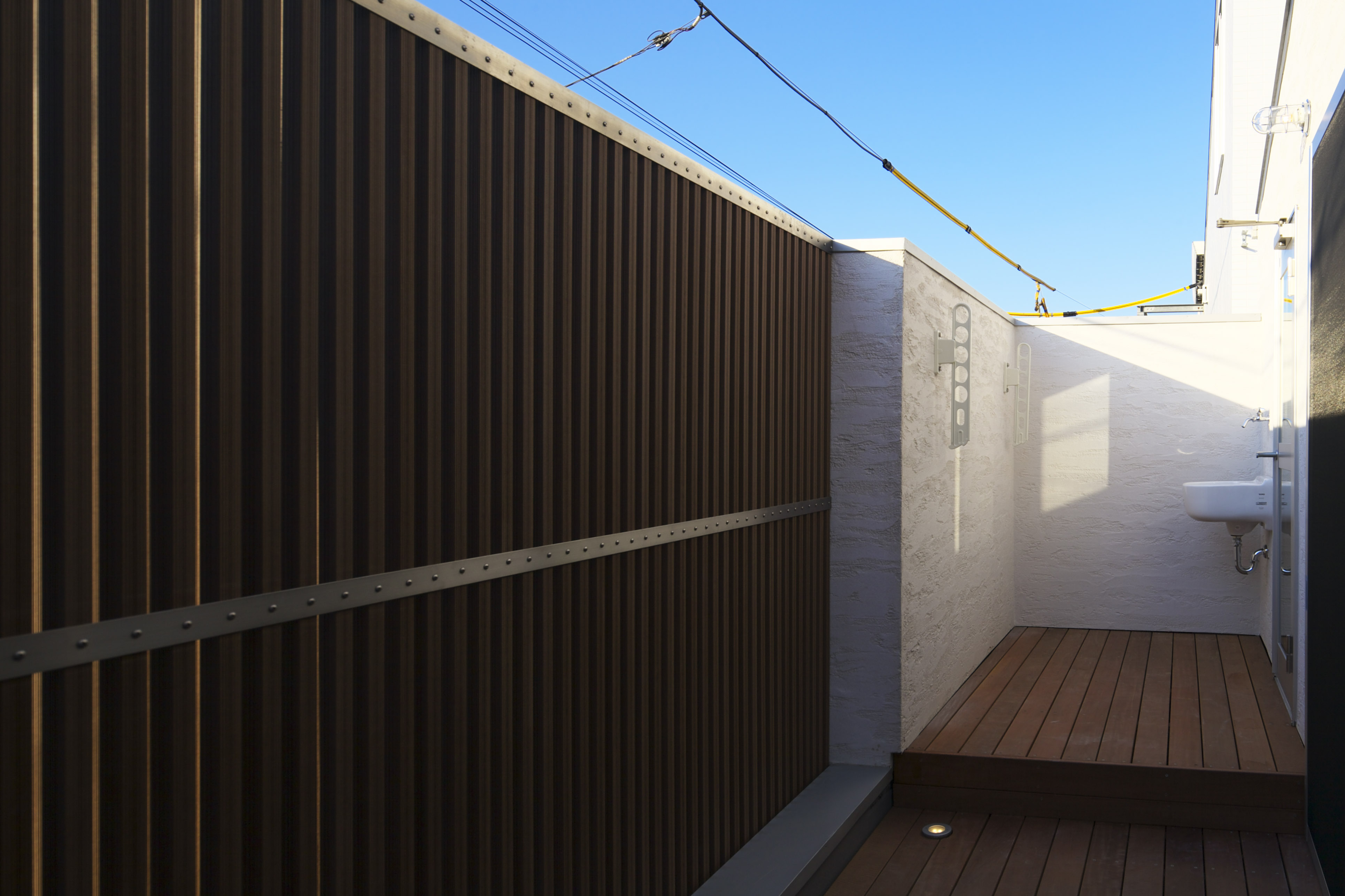 お風呂上りにくつろげるバルコニー