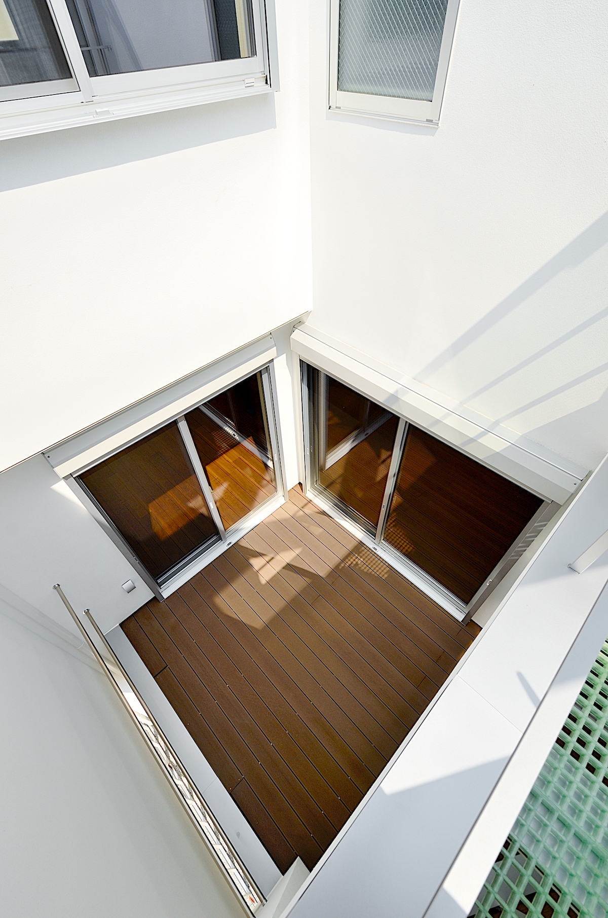 立体的に連なるテラス