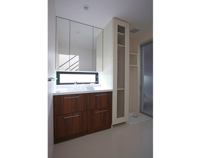 シンプルな洗面室