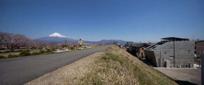 風景の関係性から導かれた傾いた壁