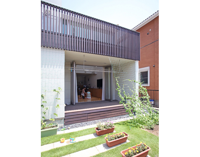 リビングのテラス