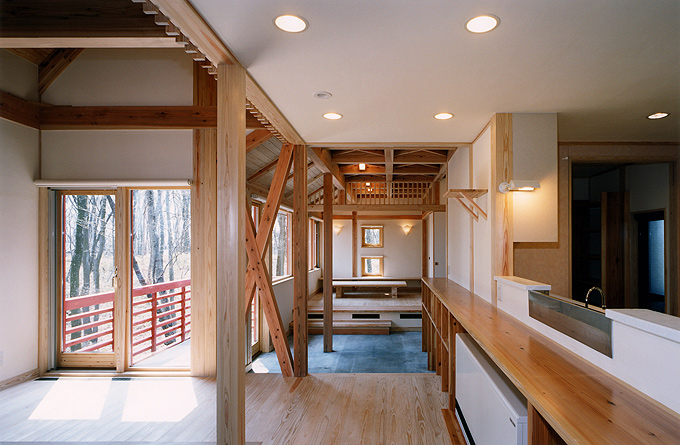 リビングに面して7畳の広さのある土間