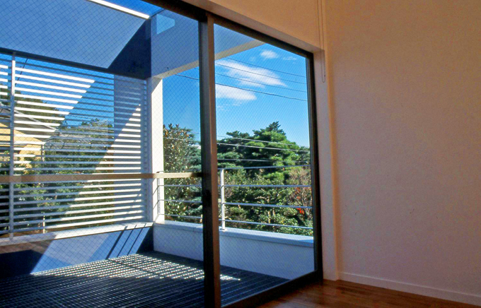 借景を楽しむための屋外テラス