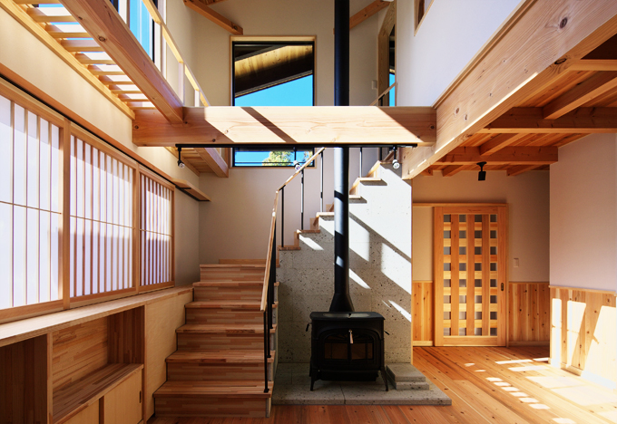 横一列に並べられる障子