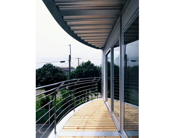 開放感のあるバルコニー