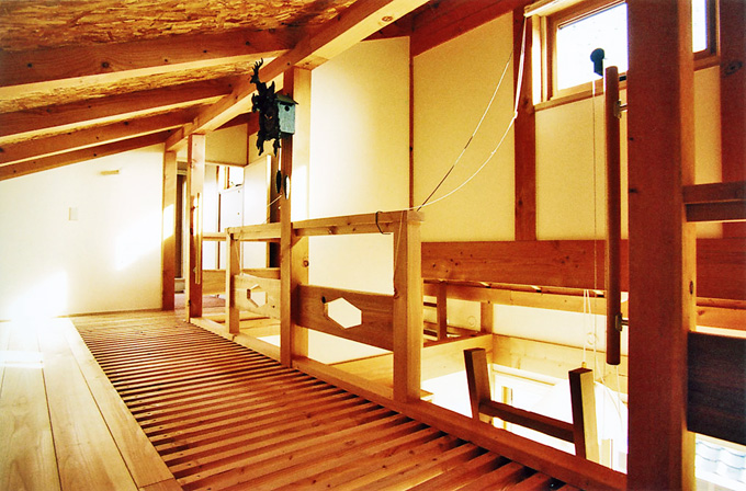 ＯＳＢをそのまま仕上材としたロフト