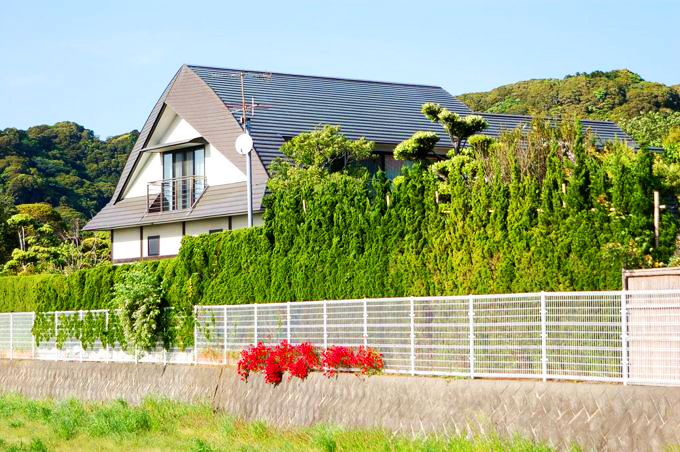 むくりのついた大屋根