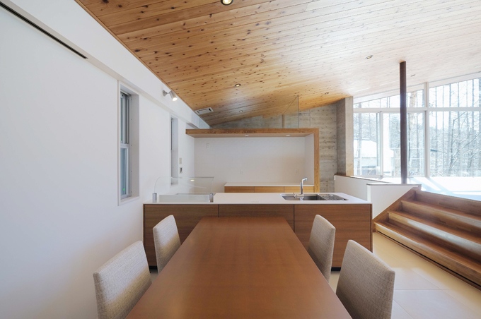 レンジフードがないシンプルなキッチン