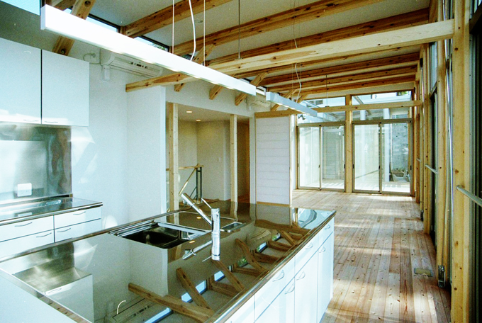 ガスコンロ分離タイプのアイランドキッチン