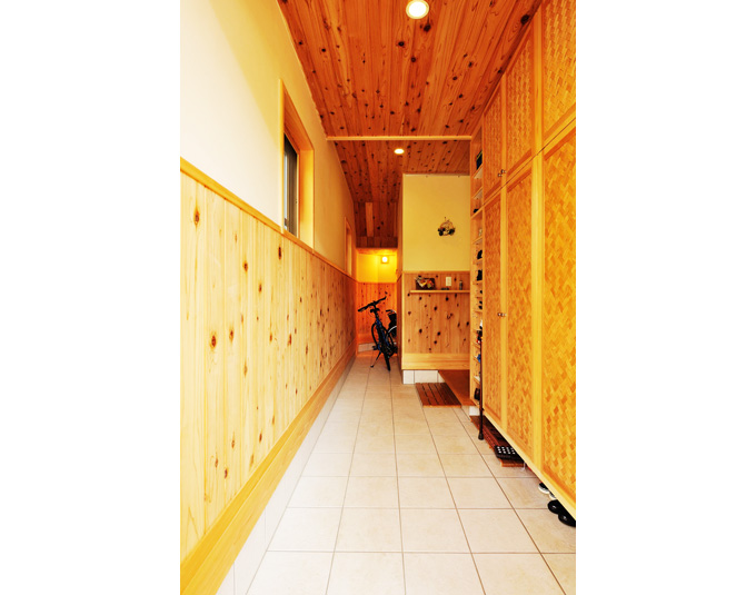 二世帯共用の玄関