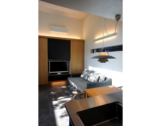 間接照明で落ち着いた空間