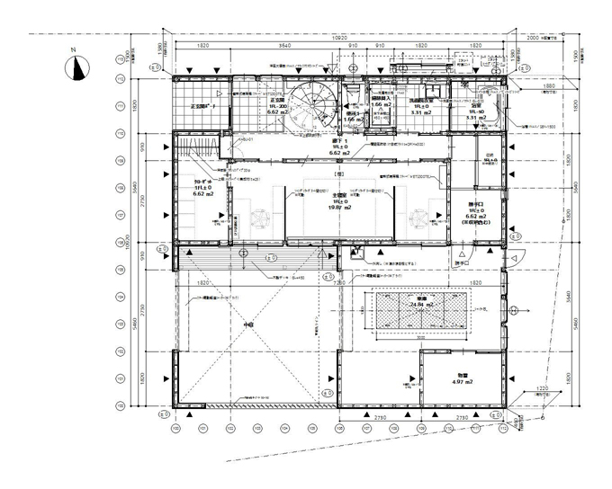 皆野の家／１階平面図