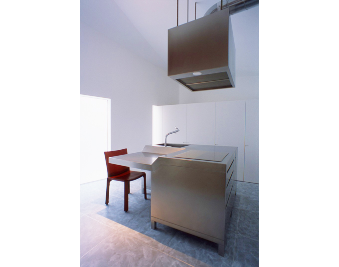 正方形のオリジナルキッチン