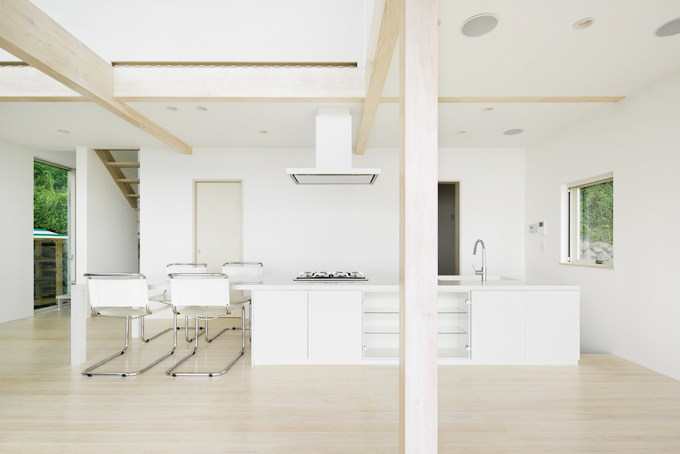 4.5mカウンターのアイランドキッチン