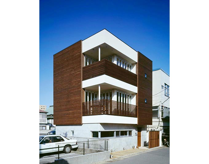 L字型に光を取り込む工夫の外観