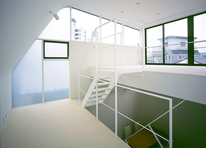 スキップフロアのある家