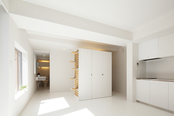 ボックス型の収納スペースが個性的な１階賃貸A-room