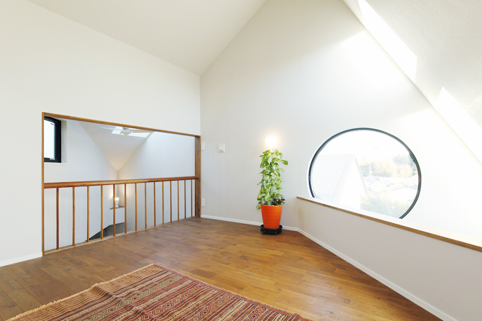 地形を活かした部屋