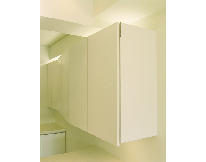 後から延長出来るデザインの造り付け収納