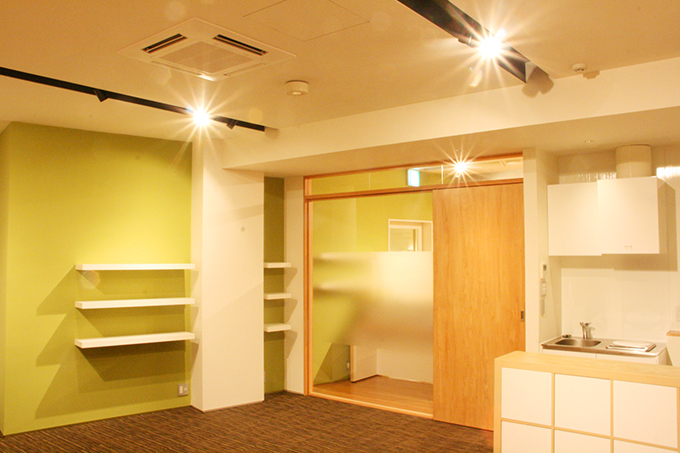 ヨガスタジオ オフィス部分