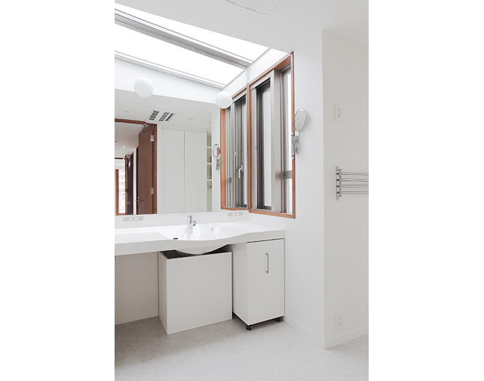 清潔感のある洗面室